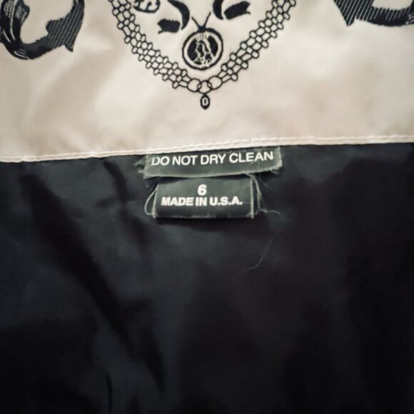 Vtg 80s Nils Womens Ski Jacket Size 6 Belted Hooded  Purple Aztec Print With Cap - Picture 10 of 16